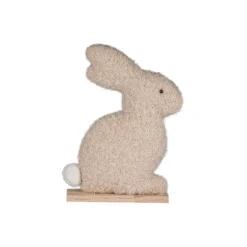 4325004-37 Stoff Hase sitzend SALLY ca.14x5x18cm, Vanille