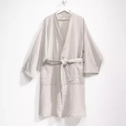 casaNOVA Musselin Bademantel Musselin