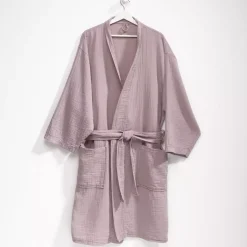 casaNOVA Musselin Bademantel Musselin