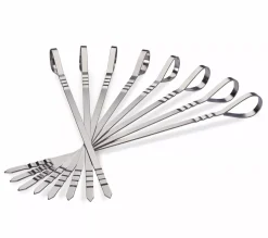 Edelstahl-Grillspieße multifunktional 8er-Set