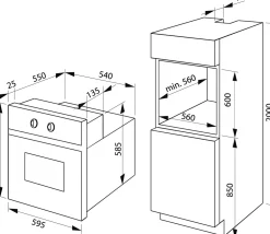 Einbaubackofen 235234