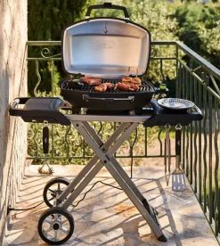 Elektrogrill mit klappbarem Wagen TravelQ PRO285EX-BK-CE