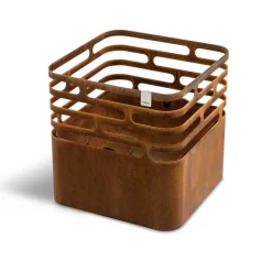 Feuerkorb rostig Cube