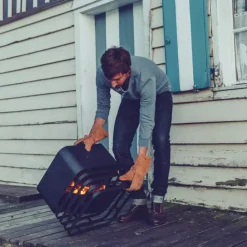 Feuerkorb rostig Cube