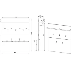Garderobenpaneel FAKTA LOMENA