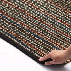 Handwebteppich Chindi+Jute+Hem