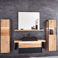 Hängeschrank mit Apotherkerauszug Steel