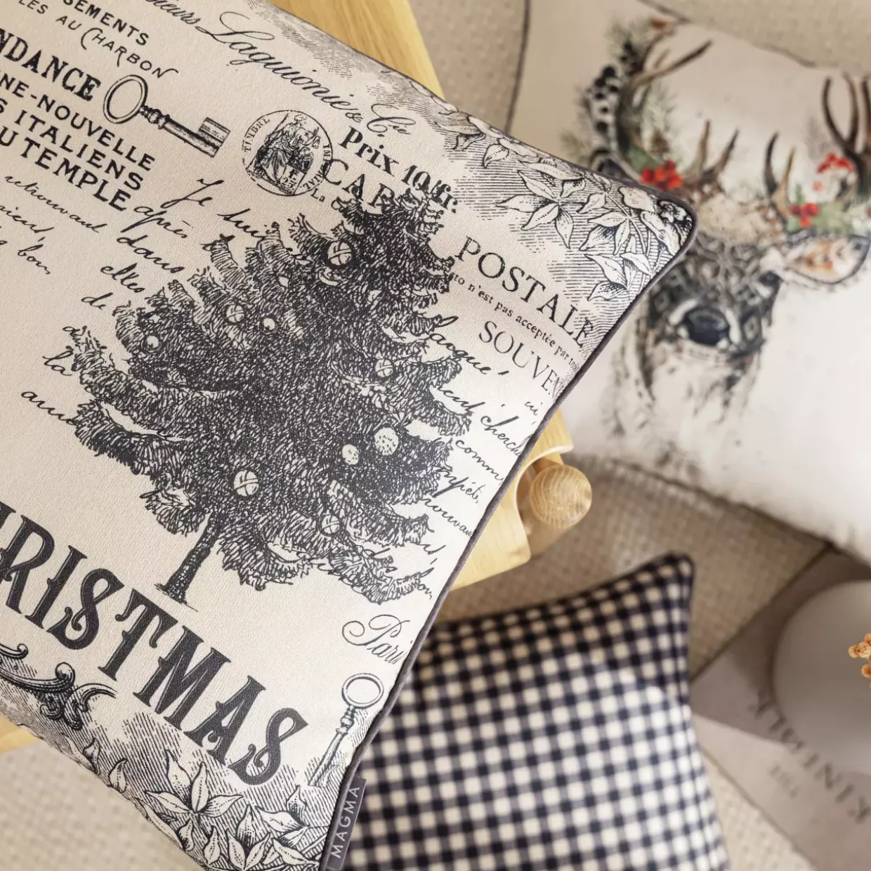 Kissenhülle VINTAGE XMAS