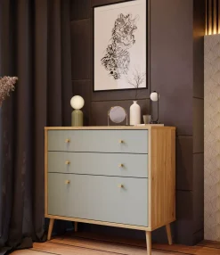 Kommode mit 3 Schubladen Whenua