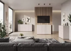 Kommode mit 1 Tür und 4 Schubkästen FAKTA LOMENA