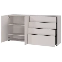 Kommode mit 2 Türen und 4 Schubkästen FAKTA LOMENA