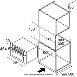 Kompakt-Einbaubackofen EBC841600E