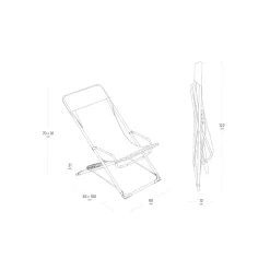Lafuma Mobilier Liegestuhl TRANSASWING