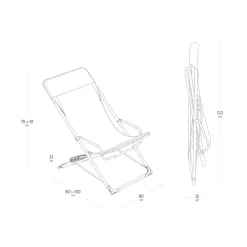 Lafuma Mobilier Liegestuhl TRANSASWING
