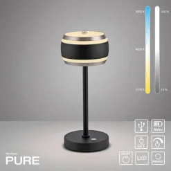 LED Akku-Tischleuchte PURE Falling Rings