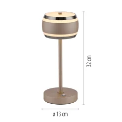 LED Akku-Tischleuchte PURE Falling Rings