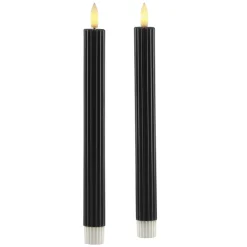 LED-Echtwachsstabkerzenset 2-teilig -