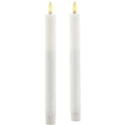 LED-Echtwachsstabkerzenset 2-teilig -