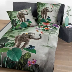 Mako-Satin Bettwäsche modern art