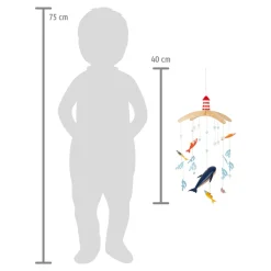 Mobile aus Holz Großer Ozean