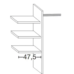 MONDO Wäscheboden-Einsatz Laccato