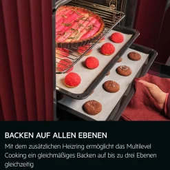 Multifunktion-Einbaubackofen mit Heißluft GB3020B