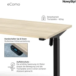 Schreibtisch höhenverstellbar eCOMO