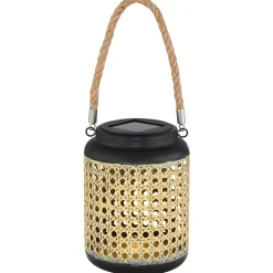 Solarleuchte Bambus-Optik