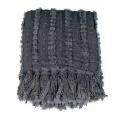 Stickdecke mit Fransen Nala