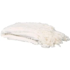 Strickdecke mit Fransen Nala