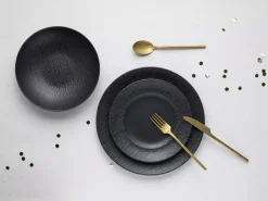 Tellerset 12-teilig Schiefer