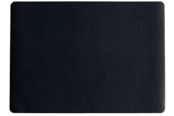 Tischsetschwarz leather optic