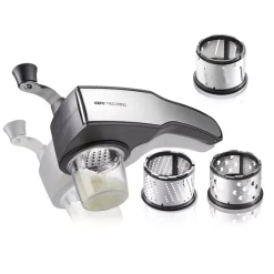 Trommelreibe PECORINO mit 3 Schneidtrommeln und Auffangbehälter Pecorino Cut