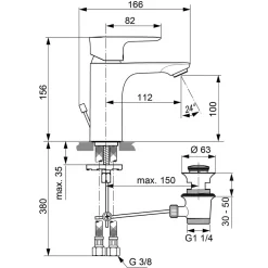 Waschtischarmatur Conect Air 5024029