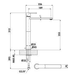 Waschtischarmatur Glam 2 5011288