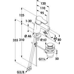 Waschtischarmatur Pure & Easy 5023102