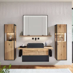 Waschtisch-Kombination Steel