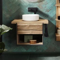 Waschtisch-Kombination Steel