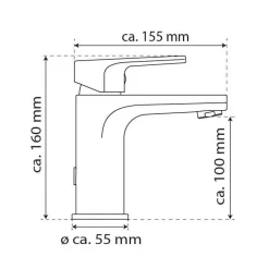 Wasserwerk Waschtischarmatur WT13 601300