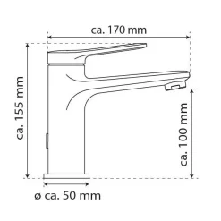 Wasserwerk Waschtischarmatur WT 12 601200